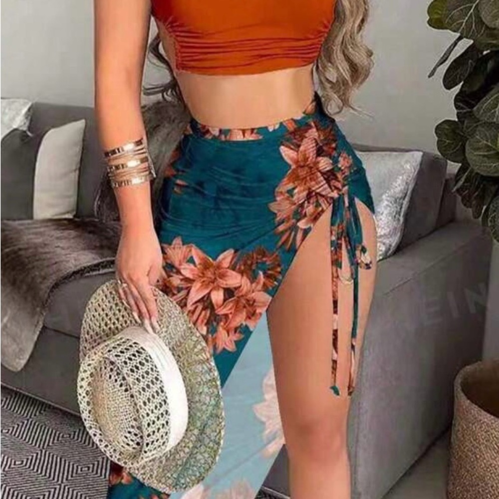 Floral Wrap Skirt - BNWOT